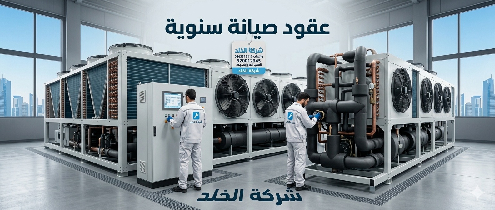 عقود صيانة سنوية للمكيفات المنزلية والتجارية