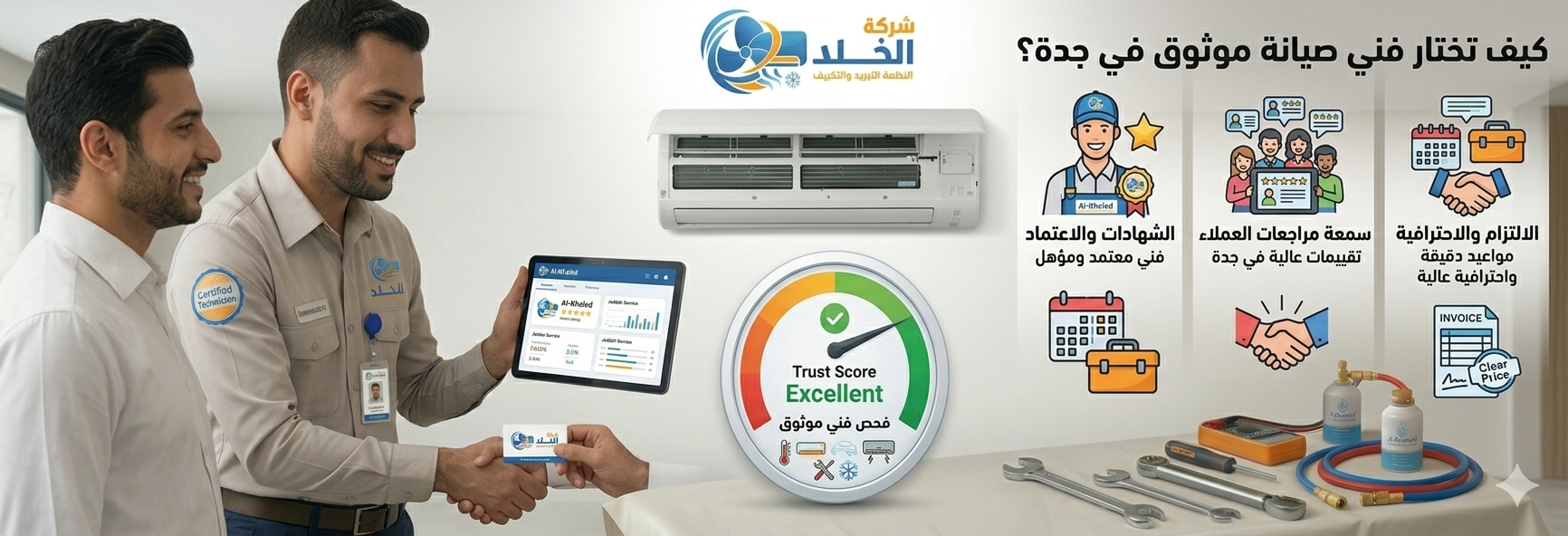 اختيار فني صيانة مكيفات موثوق في جدة