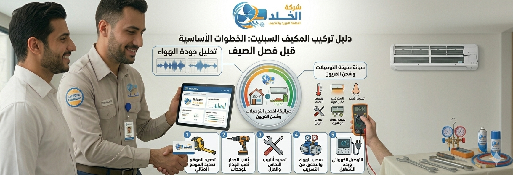 تركيب مكيف سبليت خطوة بخطوة