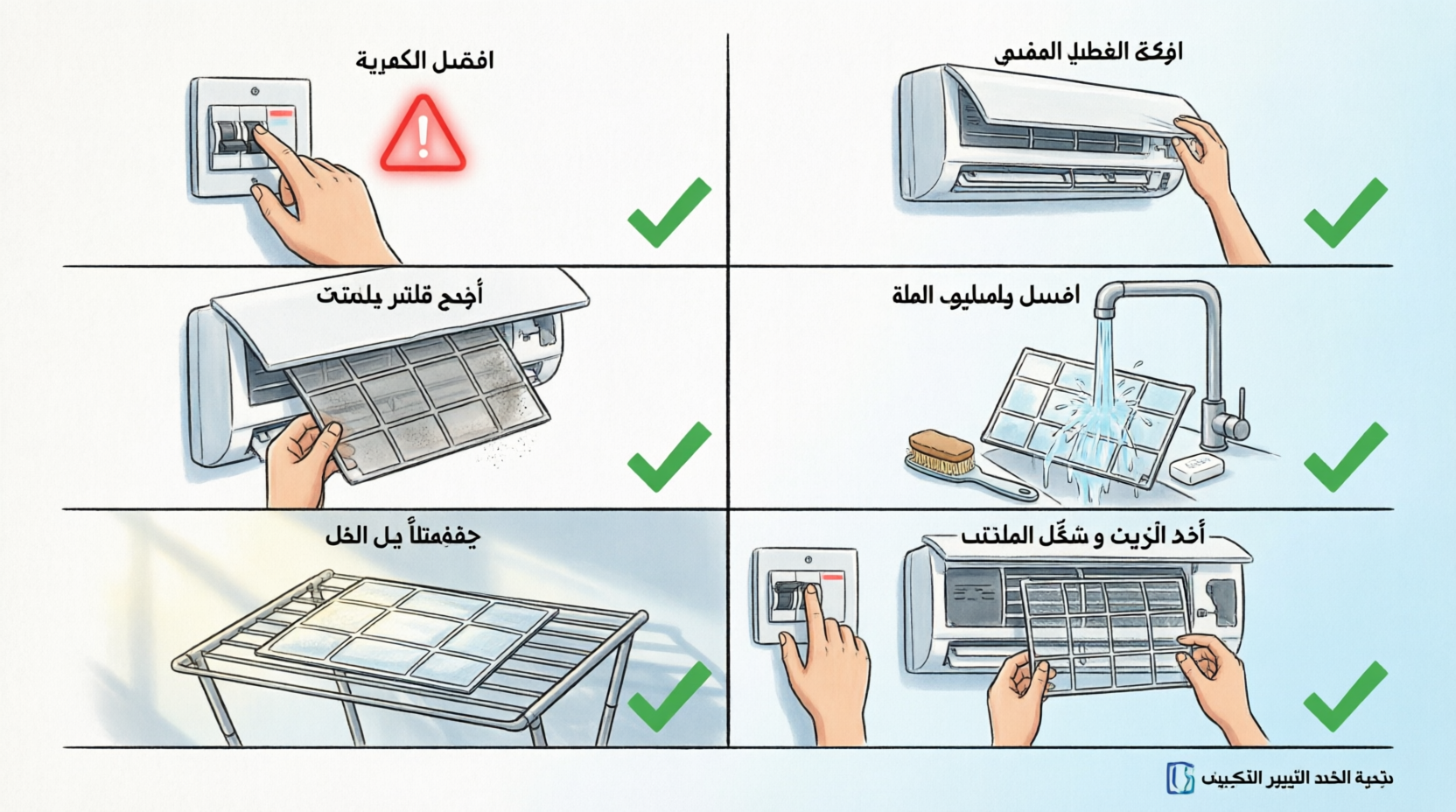 فصل الكهرباء عن المكيف