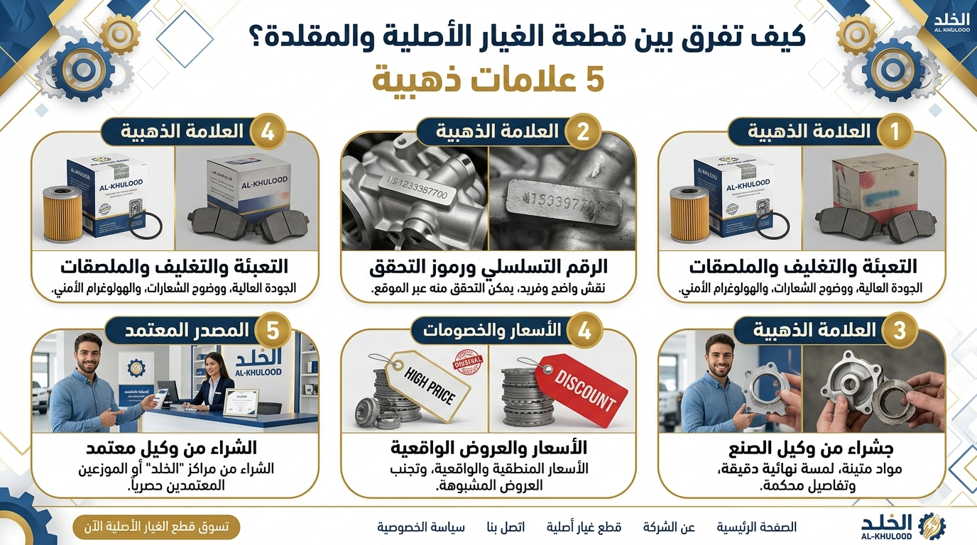 تمييز القطع الأصلية